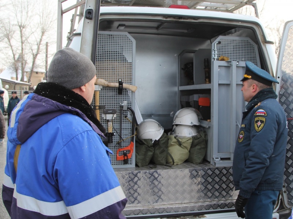 АО «Газпром газораспределение Саранск» приняло участие в смотре сил и средств аварийно-спасательной техники
