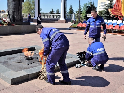 Специалисты компании «Газпром газораспределение Саранск» провели техническое обслуживание мемориалов с Вечным огнем